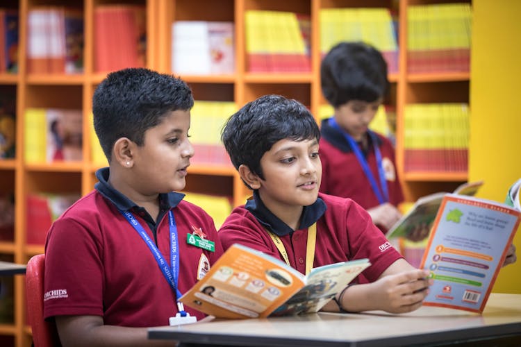 Classmates Reading Books