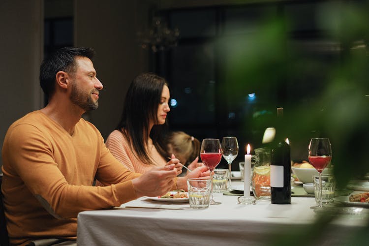 A Couple Having Dinner