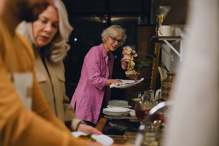 A Woman Doing Dishes 