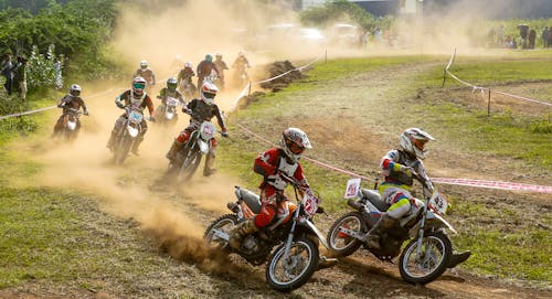 Free stock photo of action, dirt bike, moto racing