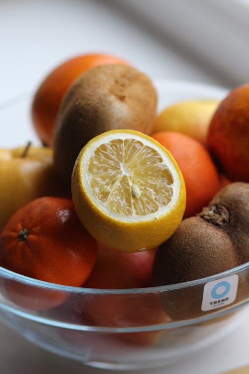 Fresh Fruits in a Bowl 