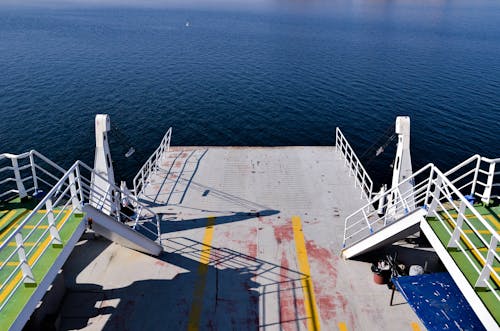 Drone Shot of a Ship on the Sea