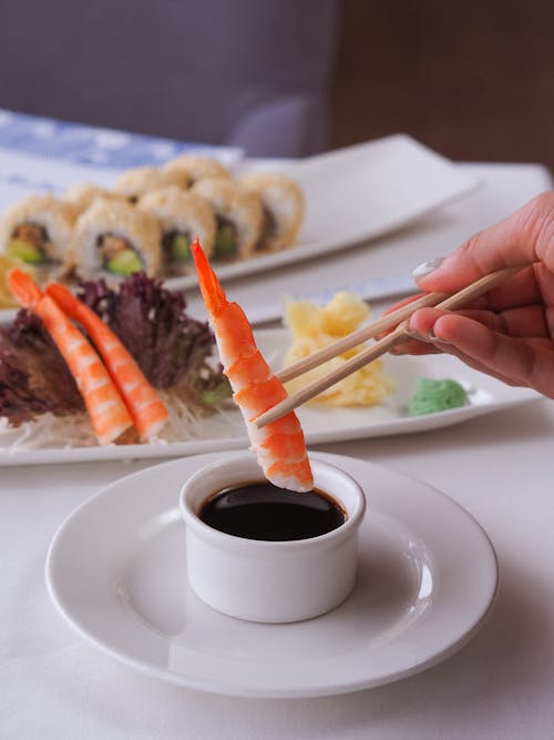 Kostenloses Stock Foto zu essen, festhalten, garnele