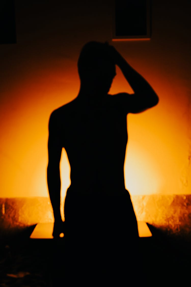 A Silhouette Of A Person 