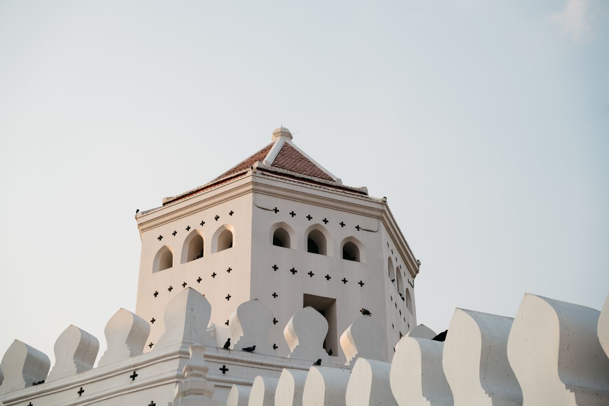 Bangkok - fortul istoric Phra Sumen lângă Khao San