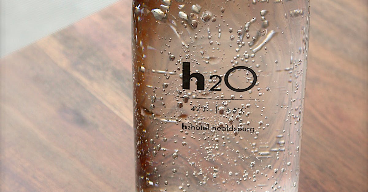 Clear Glass H2o Bottle