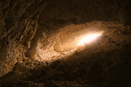 Light in a Rocky Cave 