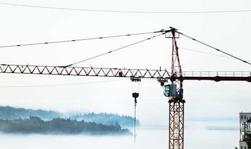 Crane on a Construction Site 