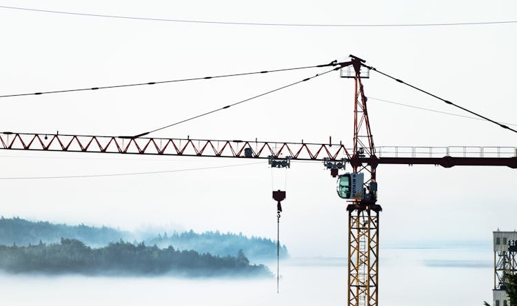 Crane On A Construction Site 