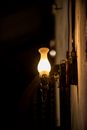 An Illuminated Wall Mounted Lamp
