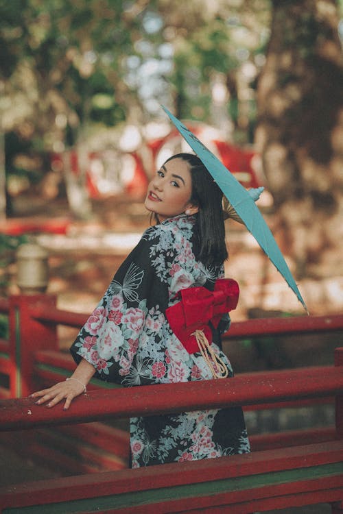 Gratis lagerfoto af asiatisk kvinde, iført, kimono