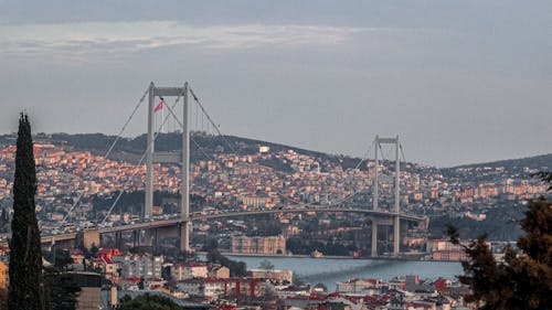 伊斯坦堡, 博斯普鲁斯海峡大桥, 吊橋 的 免费素材图片