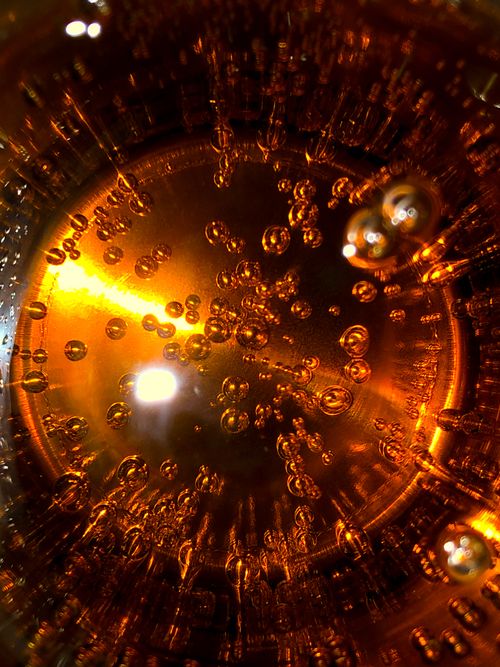 Free Golden Bubbles Stock Photo