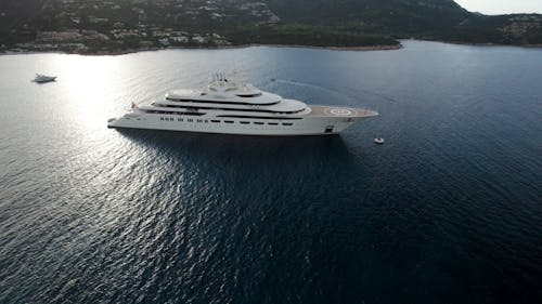 Free Dilbar third biggest luxury yacht of the world Stock Photo