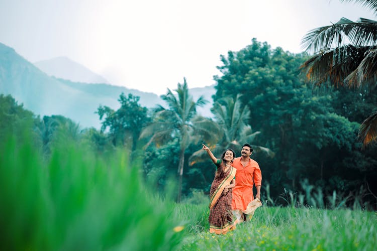 Couple Exploring Exotic Island