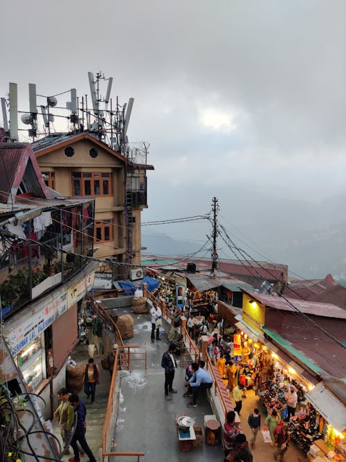 Free Market in Shimla, India Stock Photo