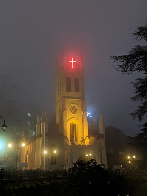 Free Church in Shimla, India Stock Photo