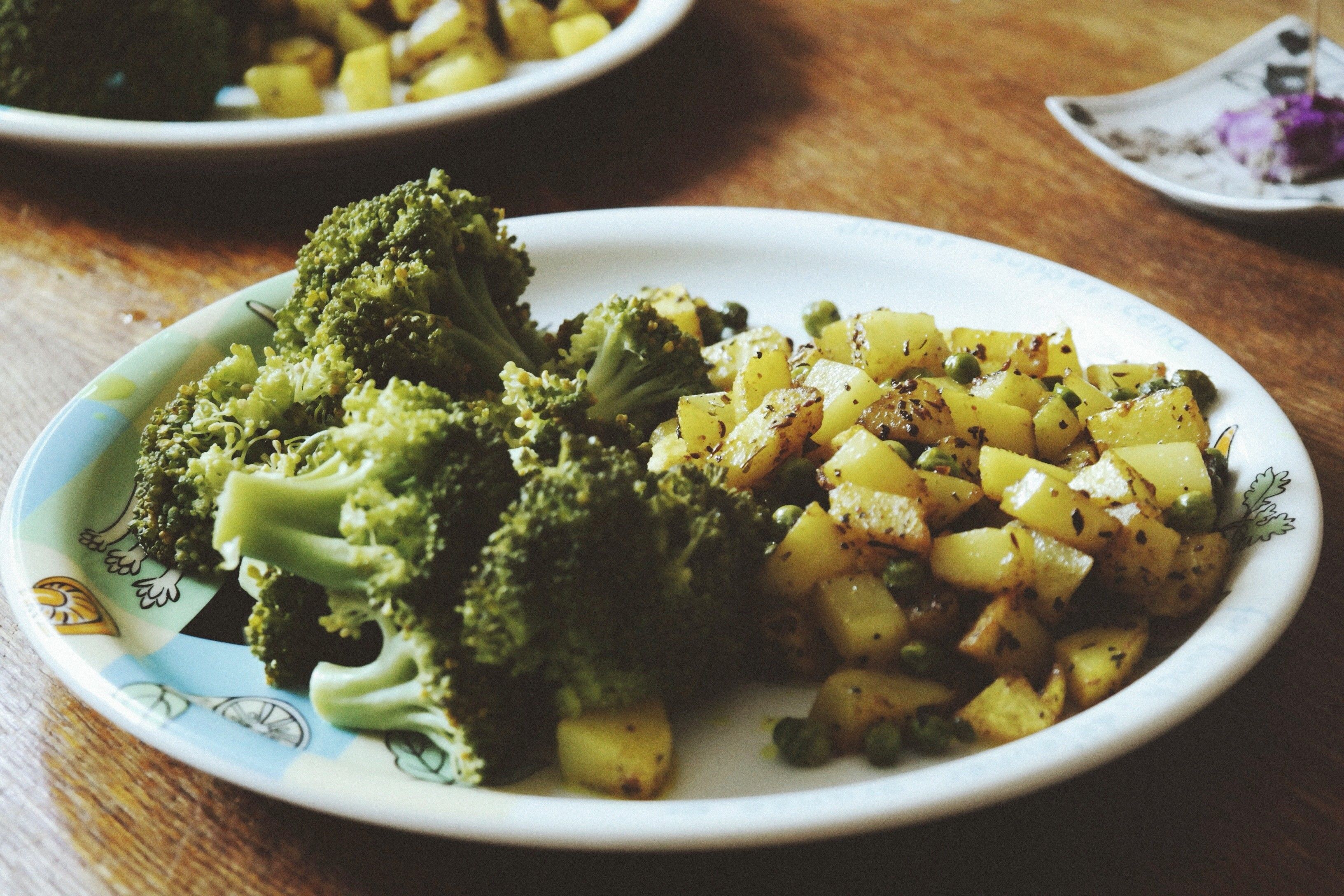 Sweet potato and broccoli bake