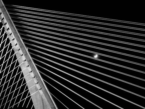 Free The bridge and the moon Stock Photo