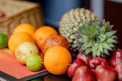 Close-Up Shot of Mixed Fruits