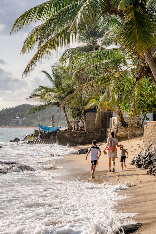 People Walking on the Beach