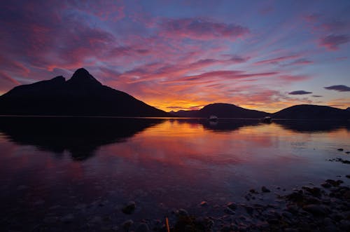 Silhouette of Mountains