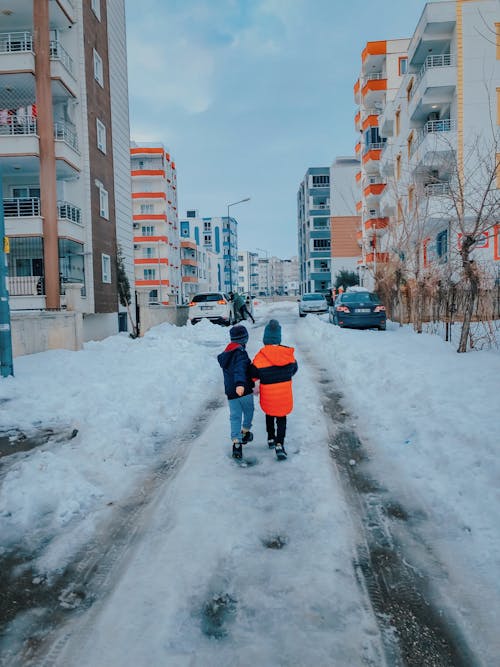 Kostenloses Stock Foto zu gehen, kaltes wetter, kinder