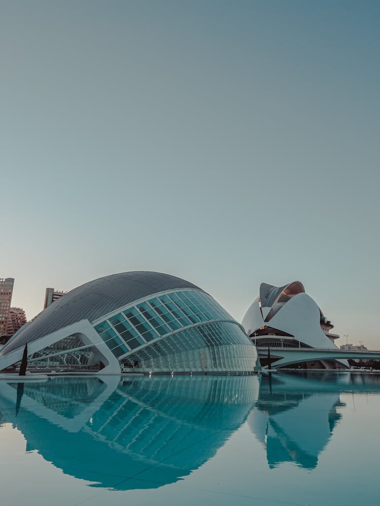 An Architectural Buildings Under The Clear Sky