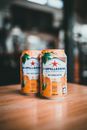 Close-Up Shot of Cans of Drink