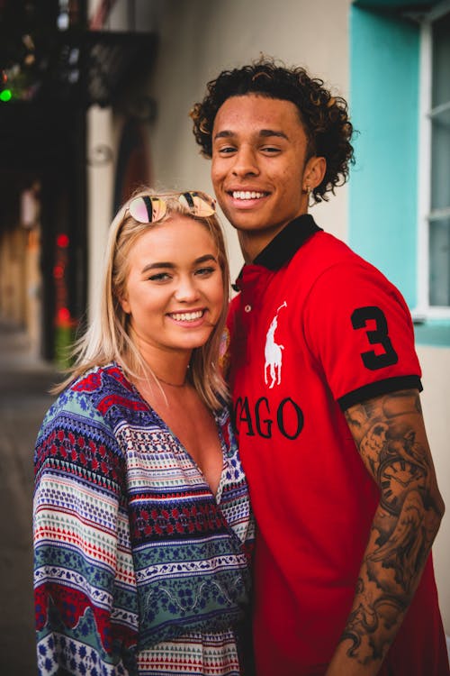 Man in Red and Black Polo Shirt