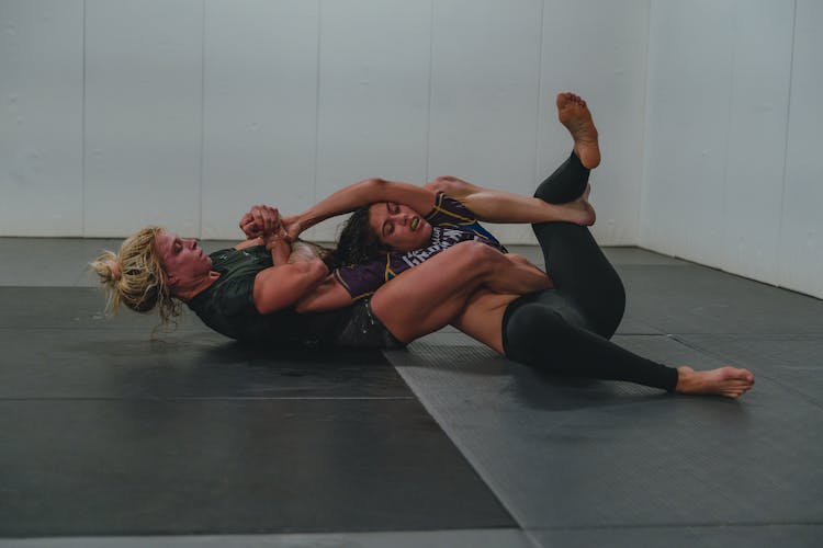 Two Women Wrestling