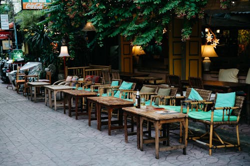 Ingyenes stockfotó al fresco, asztalok, étkező témában