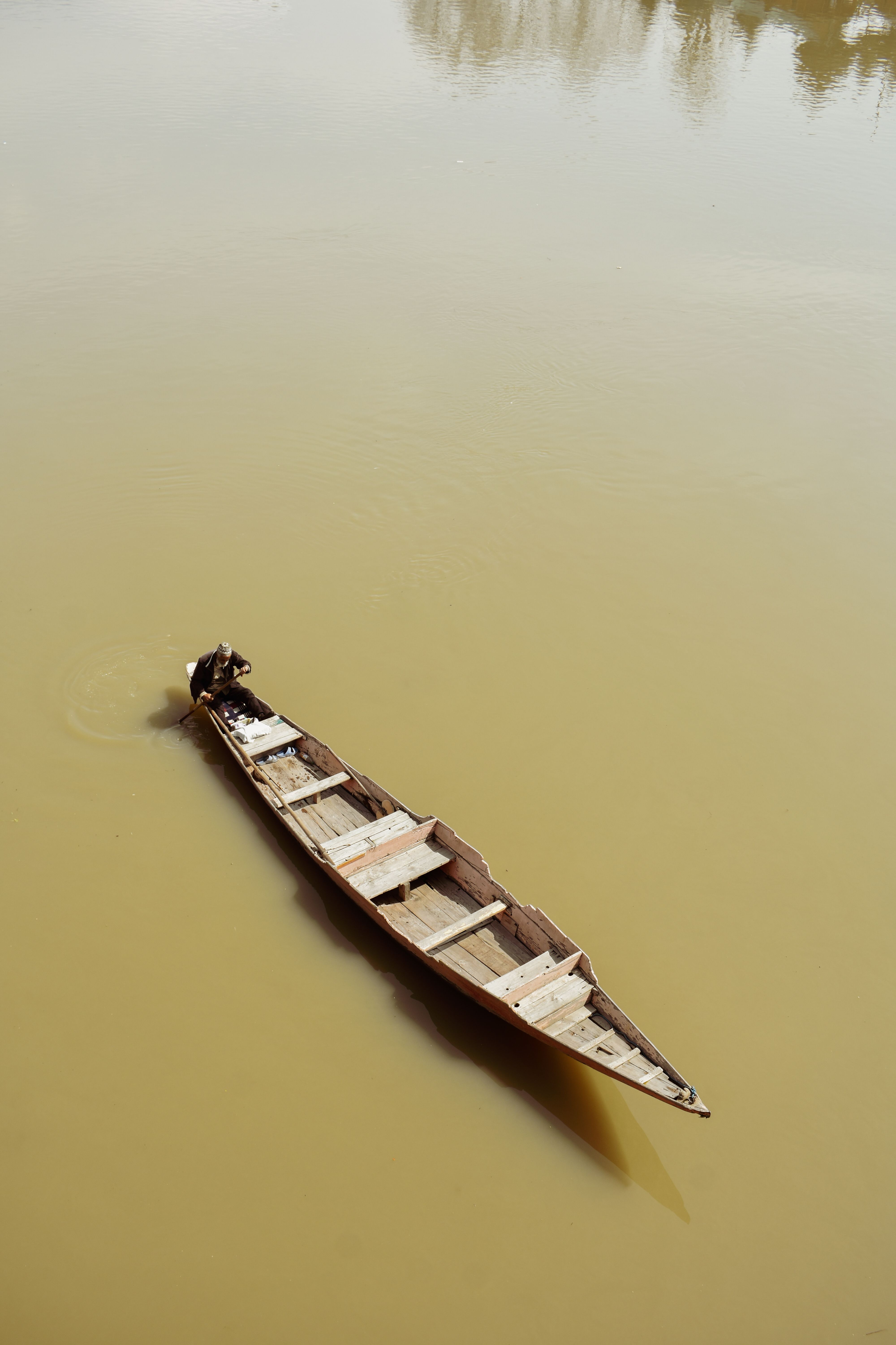 Aerial View of a Boat on Water · Free Stock Photo