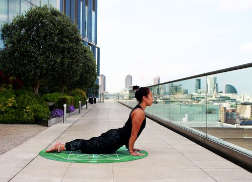 Woman Doing Yoga Exercise