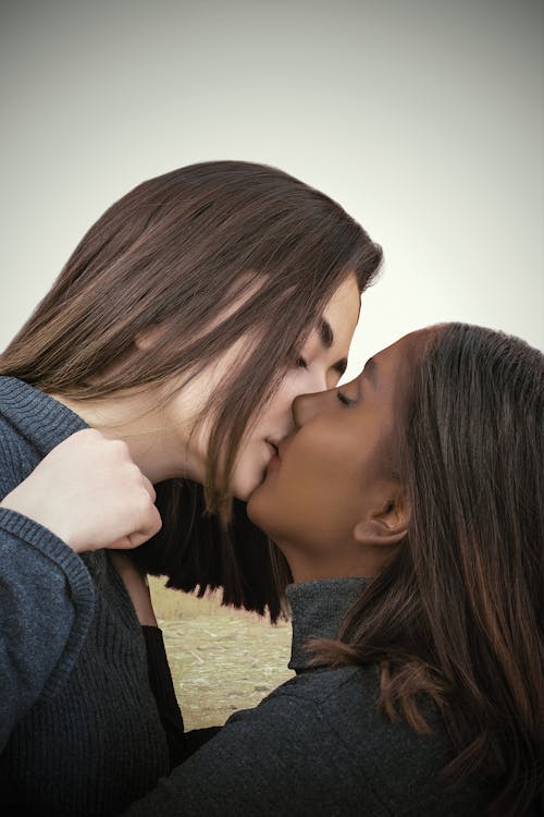 Free Photo of Women Kissing Stock Photo