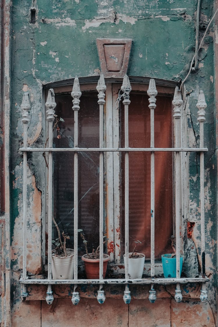 Steel Barrier Over A Window 