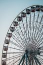 White and Red Ferris Wheel