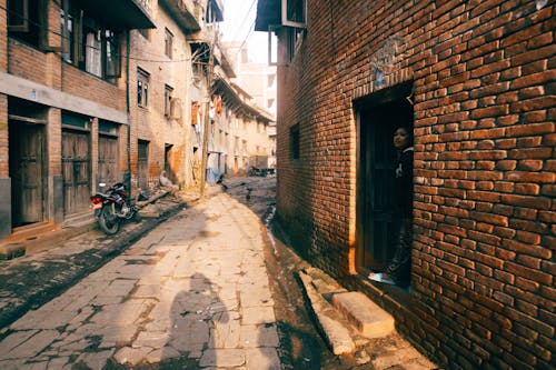 Free An Alley in a City Stock Photo