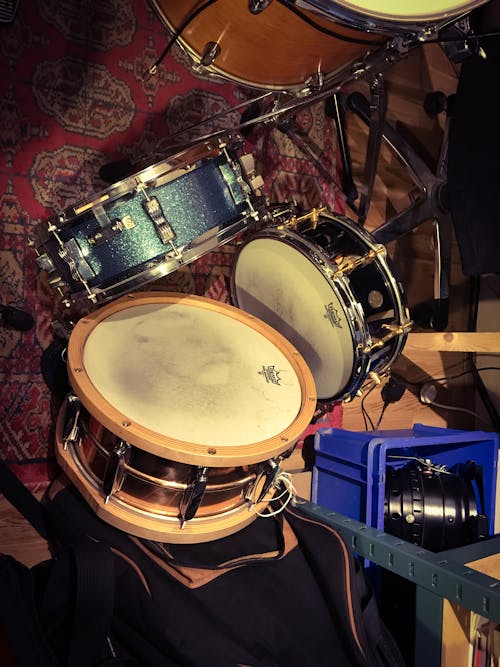 Foto stok gratis drum, snare drum, studio rekaman