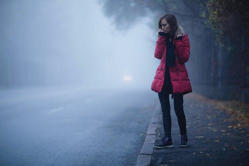 Kostnadsfri bild av dimmig, jacka, kallt väder