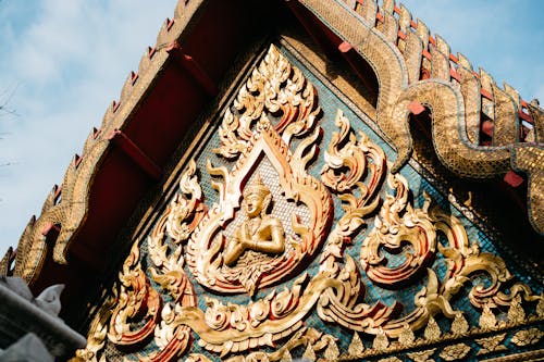 A Portico with Buddha Relief