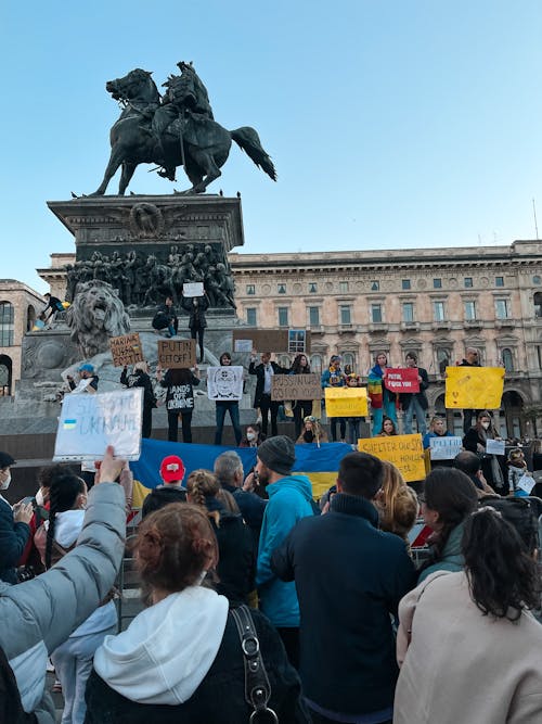 People Protesting on the Road