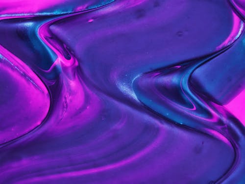 Free Green and Purple Abstract Painting Stock Photo