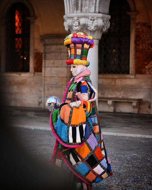 Carnival Performer on City Street