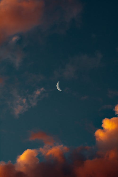 Crescent Moon in the Sky · Free Stock Photo