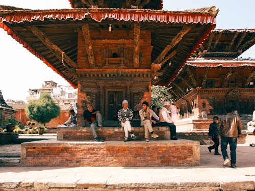 Foto profissional grátis de jagannath temple, Nepal, pessoas