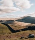 Stone Walls on Mountain Area