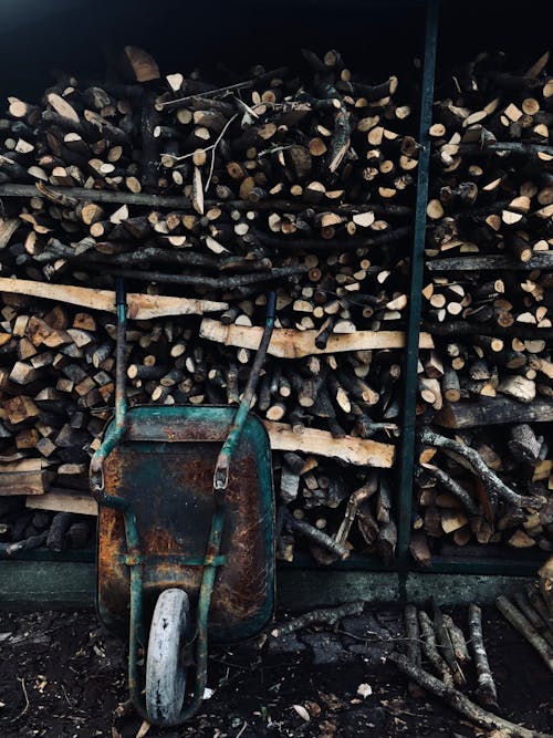 免费 切碎的木頭, 升火的木柴, 垂直拍摄 的 免费素材图片 素材图片