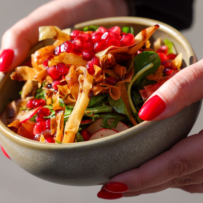 Lebanese Grape and Pomegranate Salad with Sumac