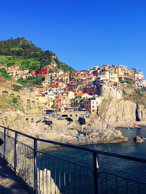 Photos gratuites de bâtiments, cinque terre, colline